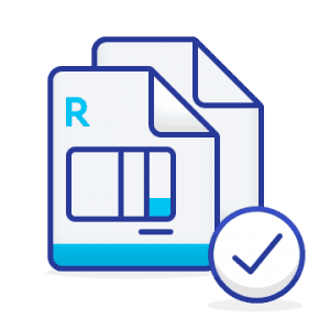 Icon of invoices being selected